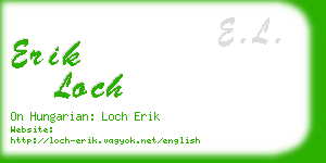 erik loch business card